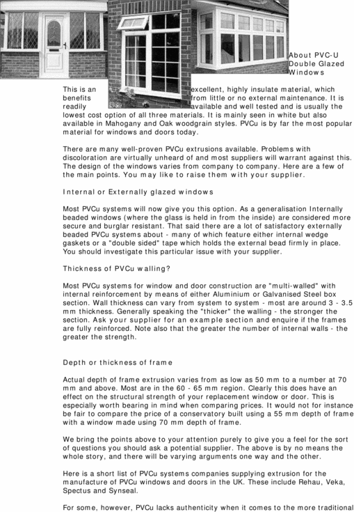 Product picture DIY. About P,V,C Windows.