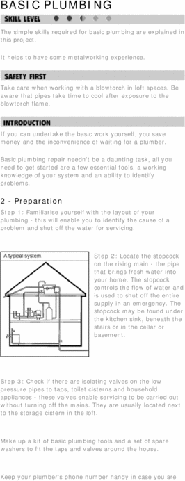 Product picture DIY. Basic Plumbing.