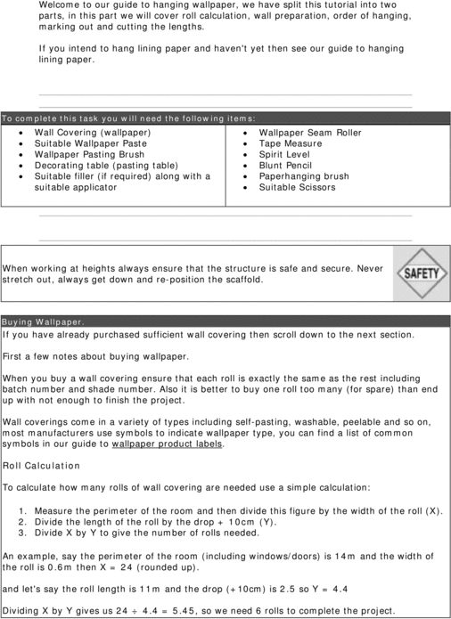 Product picture DIY. Hanging Wallpaper.