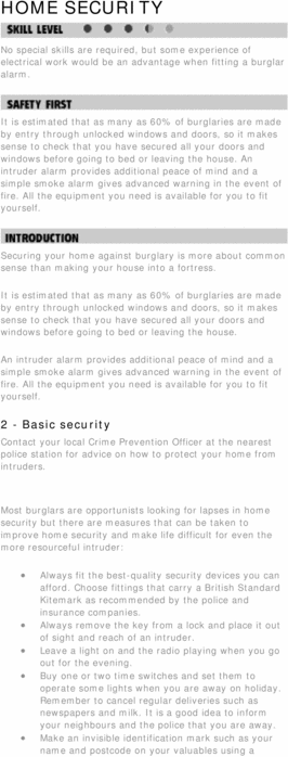 Product picture DIY. Home Sucurity.