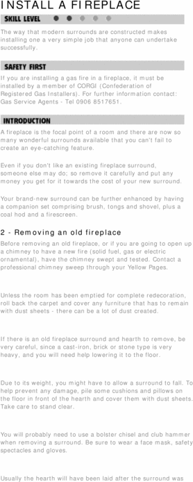 Product picture DIY. Install A Fireplace.